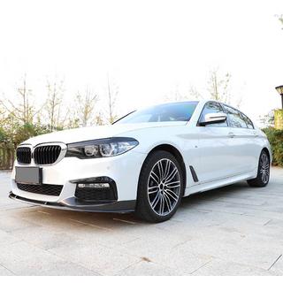 Front bumper lip Lip V6 (voor M-Sport 2017-2020, carbon) BMW 5 Serie G30/G31 2017–2023 foto 2