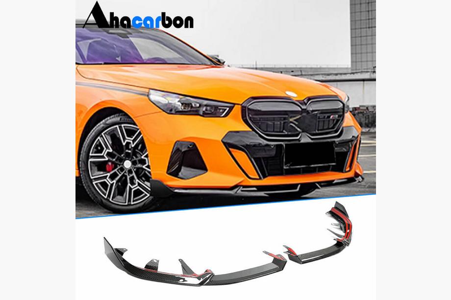 BMW 5/i5 Serie G60/G60E/G61 2023– Front bumper lip Lip (voor M-Sport, carbon) Image