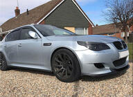 BMW 5 Serie E60/E61 2003–2010 Frontbumper lip (voor M5, carbon) foto 2