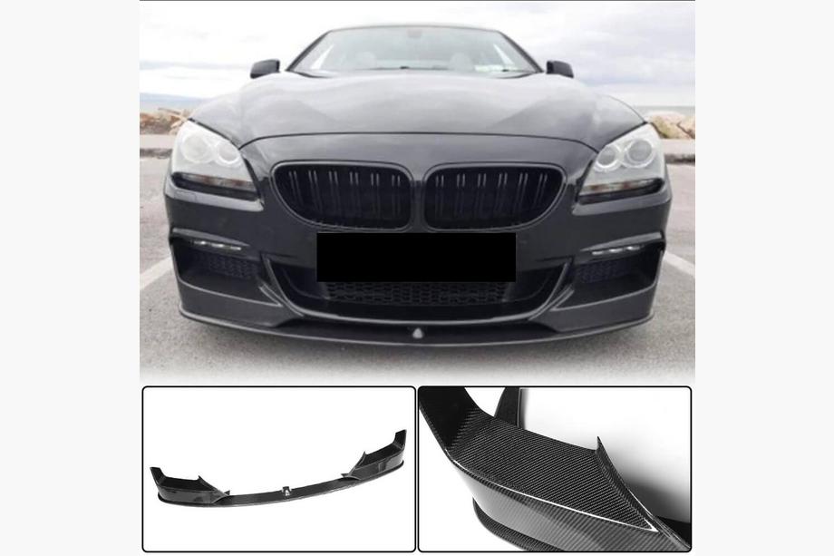BMW 6-serie F12/F13/F06 2011–2018 Front bumper lip Lip V1 (voor M-Sport, carbon) Image