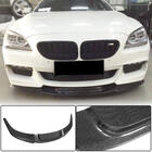 BMW 6-serie F12/F13/F06 2011–2018 Voorbumper lipspoiler Lip V2 (voor M-Sport, carbon) foto 1