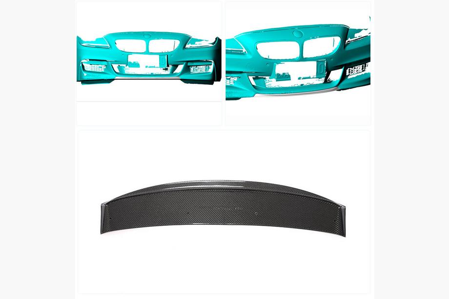 BMW 6-serie F12/F13/F06 2011–2018 Front bumper lip FRP V4 (M-Sport) Foto 2