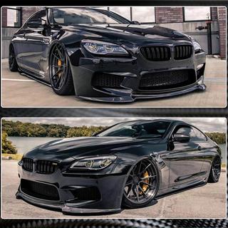 Front bumperlip Lip V1 (voor M6, carbon) BMW 6-serie F12/F13/F06 2011–2018 foto 4