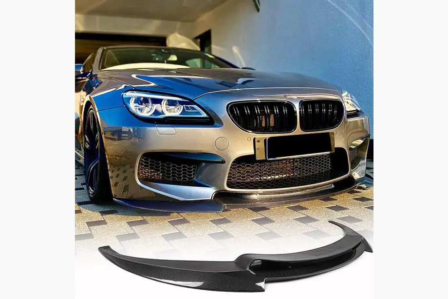 BMW 6-serie F12/F13/F06 2011–2018 Front bumperlip Lip V1 (voor M6, carbon) Image