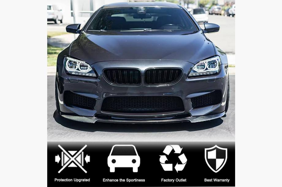 BMW 6-serie F12/F13/F06 2011–2018 Voorbumper lip spoiler FRP V3 Foto 3