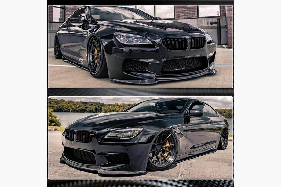 BMW 6-serie F12/F13/F06 2011–2018 Voorbumper lip spoiler FRP V3 Foto 4