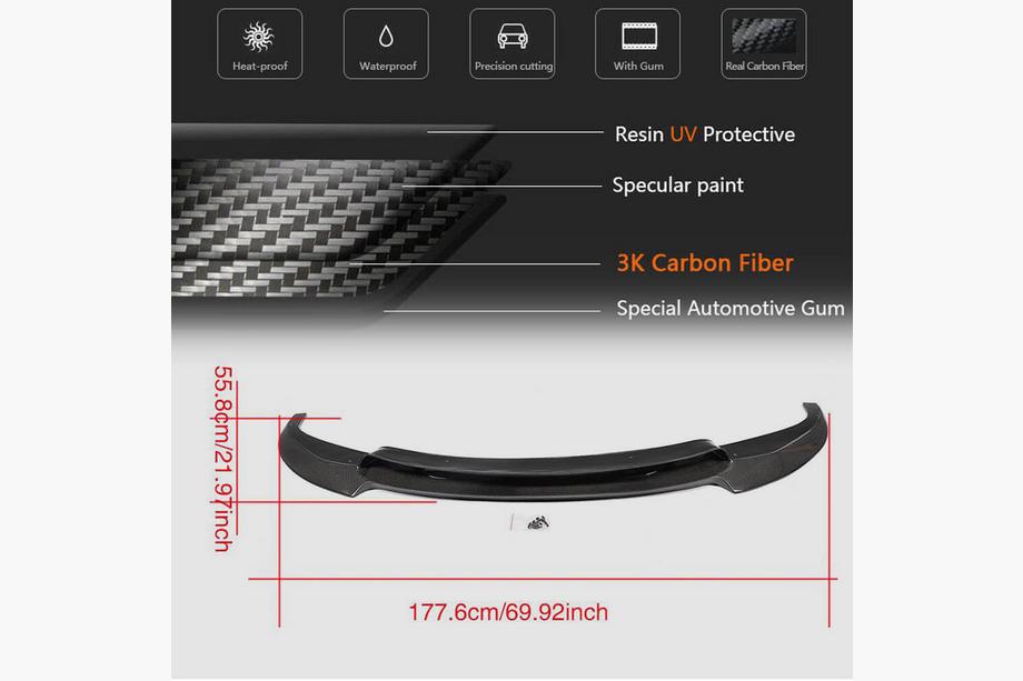 BMW 6-serie F12/F13/F06 2011–2018 Voorbumper lip spoiler FRP V3 Foto 6
