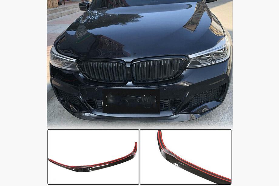 BMW 6-serie G32 2017– Frontlip voor voorbumper (voor M-Sport 2017-2020, carbon) Foto 1