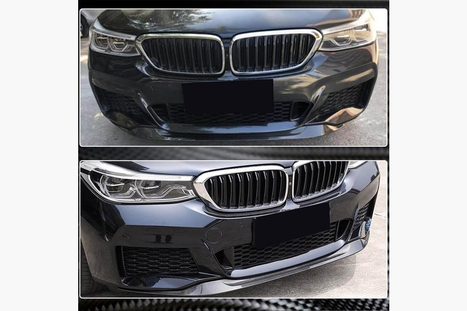 BMW 6-serie G32 2017– Frontlip voor voorbumper (voor M-Sport 2017-2020, carbon) Foto 4