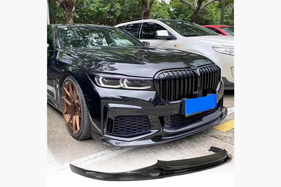 BMW 7 Serie G11/G12 2015–2022 Frontbumper lip Lip V2 (voor M-Sport 2019-2022, carbon) Image