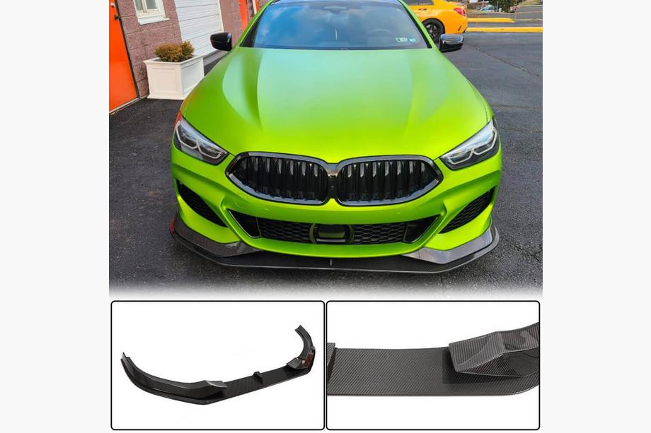 BMW 8-serie G14/G15/G16 2018– Front bumper lip Lip V1 (voor M-Sport, carbon) Image