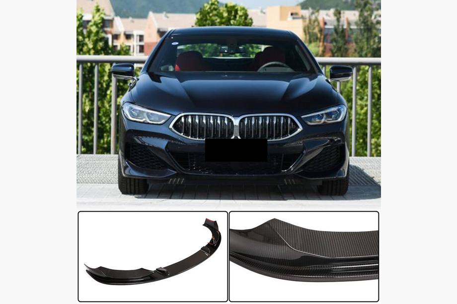 BMW 8-serie G14/G15/G16 2018– Voorbumper lipspoiler Lip V2 (voor M-Sport, carbon) Foto 1