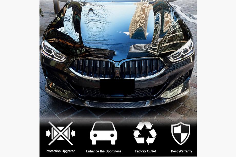 BMW 8-serie G14/G15/G16 2018– Voorbumper lip spoiler V3 (voor M-Sport, carbon) Foto 3