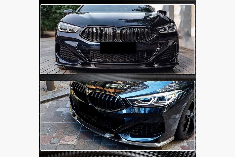 BMW 8-serie G14/G15/G16 2018– Voorbumper lip spoiler V3 (voor M-Sport, carbon) Foto 4