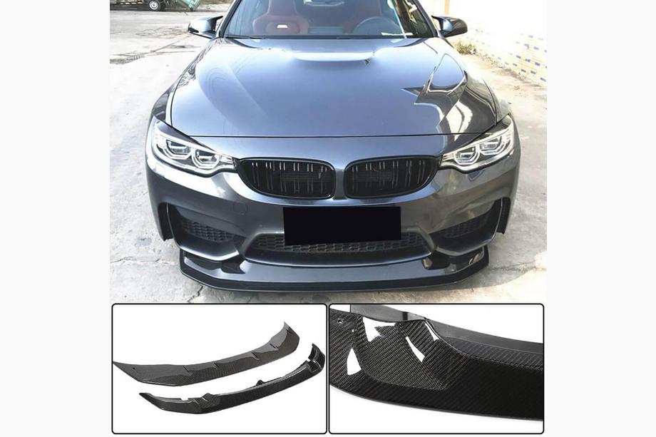 BMW 3 Serie F30/F31 2012–2019 Frontbumper lip Lip V3 (voor F80, carbon) Image