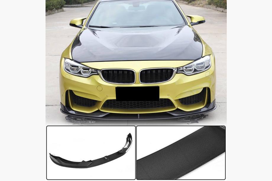 BMW 3 Serie F30/F31 2012–2019 Voorbumper lip Lip V2 (voor F80, carbon) Foto 1