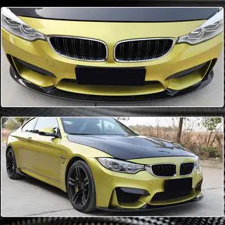 Voorbumper lip Lip V1 (voor F80, carbon) foto 4