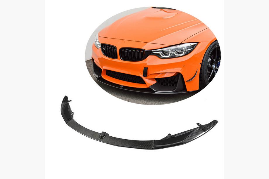 BMW 3 Serie F30/F31 2012–2019 Voorbumper lip spoiler Lip V6 (voor F80, carbon) Image