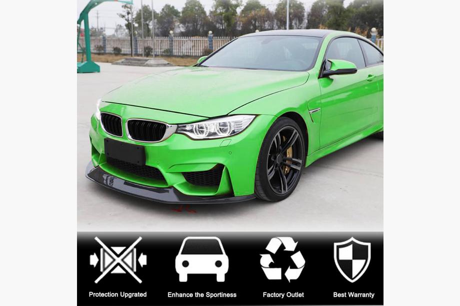 BMW 3 Serie F30/F31 2012–2019 Front bumper lip Lip V7 (voor F80, Carbon) Foto 3