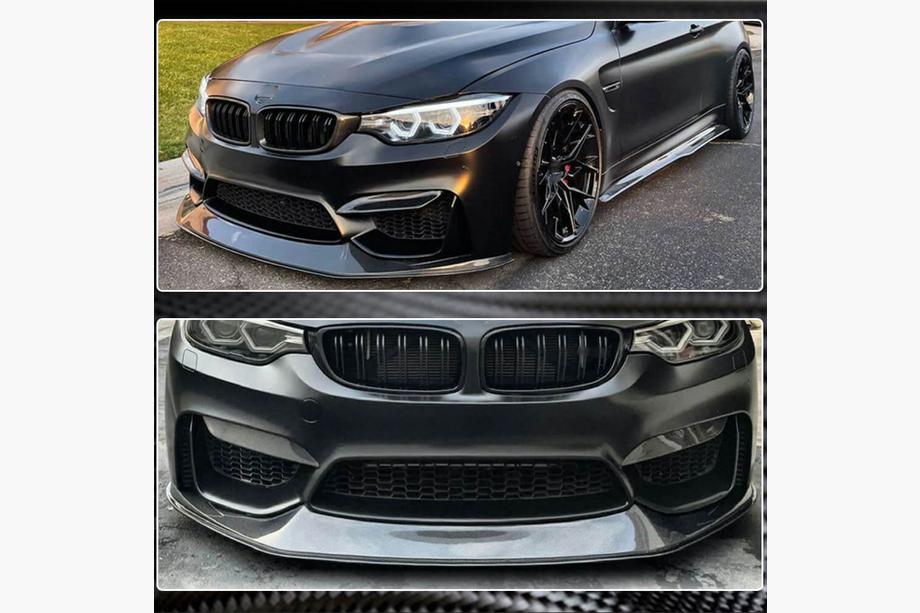 BMW 3 Serie F30/F31 2012–2019 Front bumper lip Lip V7 (voor F80, Carbon) Foto 4