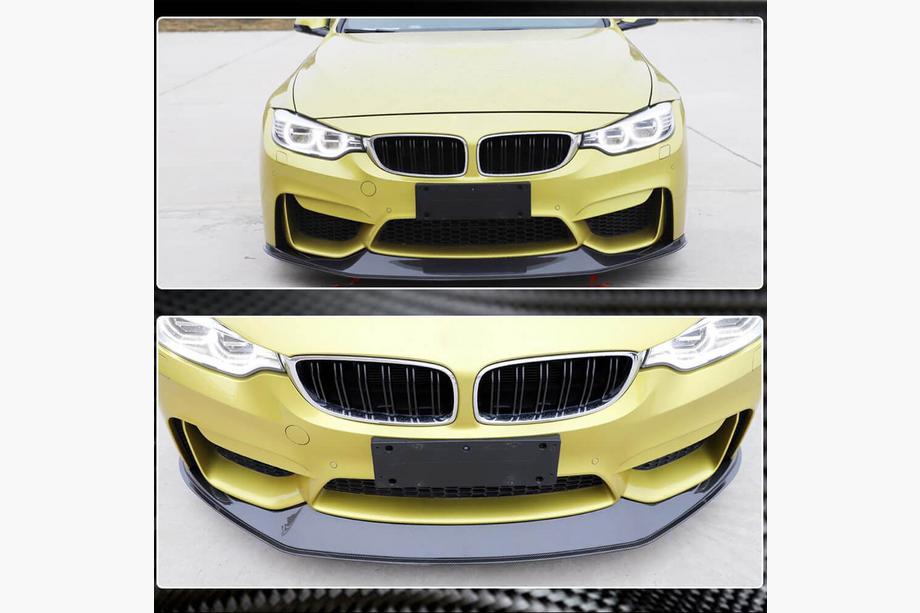 BMW 3 Serie F30/F31 2012–2019 Front bumper lip Lip V7 (voor F80, Carbon) Foto 5