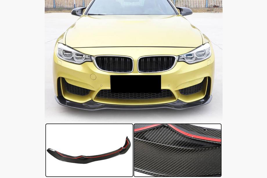 BMW 3 Serie F30/F31 2012–2019 Voorbumperlip Lip V9 (voor F80, carbon) Foto 1