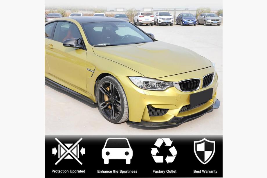 BMW 3 Serie F30/F31 2012–2019 Voorbumperlip Lip V9 (voor F80, carbon) Foto 2