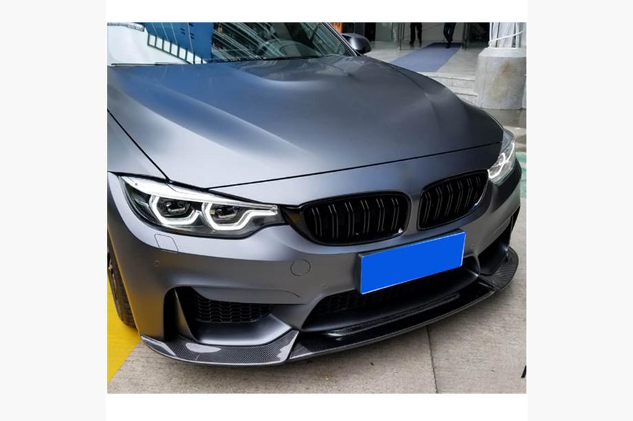 BMW 3 Serie F30/F31 2012–2019 Voorbumper lip Lip V10 (voor F80, carbon) Foto 2