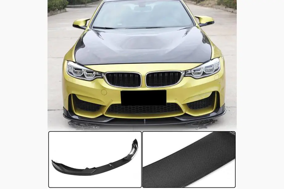 BMW 4 Serie F32/F33/F36 2012–2020 Front bumper lip Lip V3 (voor F82/F83, carbon) Image