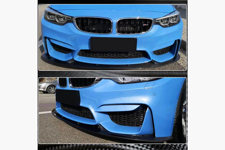 BMW 4 Serie F32/F33/F36 2012–2020 Voorbumper lipspoiler Lip V4 (voor F82/F83, carbon) Foto 5