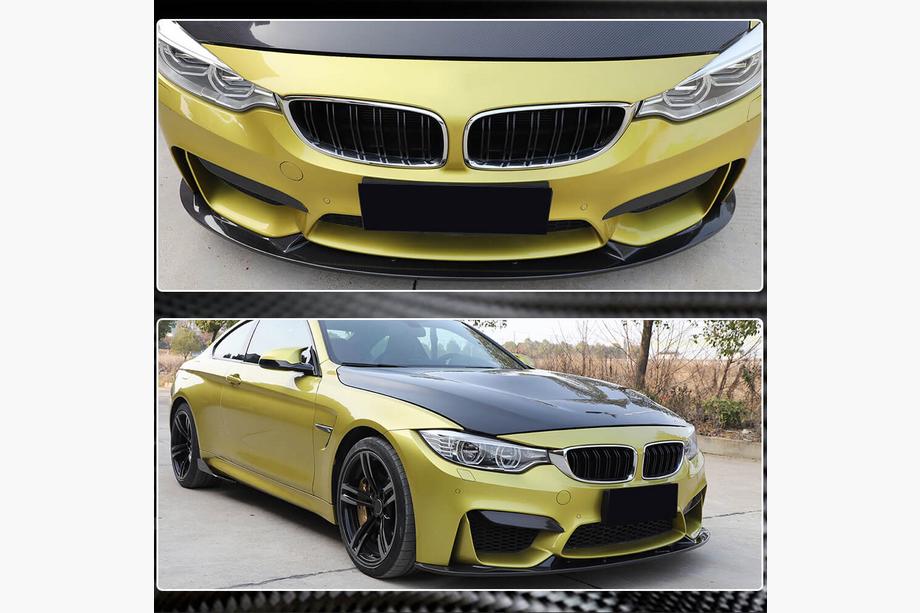 BMW 4 Serie F32/F33/F36 2012–2020 Voorbumper lipspoiler Lip V4 (voor F82/F83, carbon) Foto 6