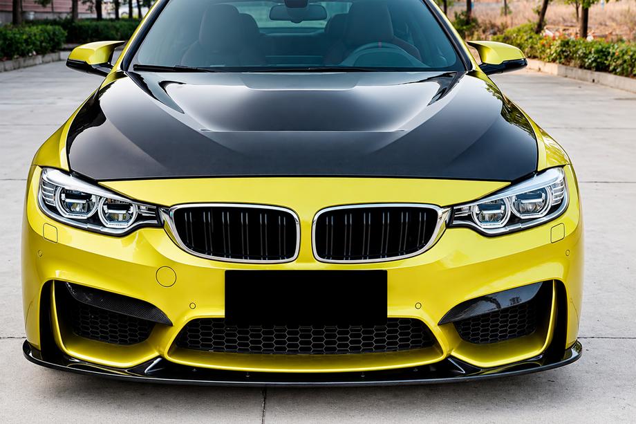 BMW 4 Serie F32/F33/F36 2012–2020 Voorbumper lipspoiler Lip V4 (voor F82/F83, carbon) Foto 1