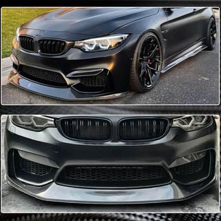 Voorbumper lipspoiler Lip V7 (voor F82/F83, carbon) BMW 4 Serie F32/F33/F36 2012–2020 foto 4