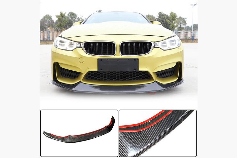 BMW 4 Serie F32/F33/F36 2012–2020 Voorbumper lipspoiler Lip V7 (voor F82/F83, carbon) Foto 1
