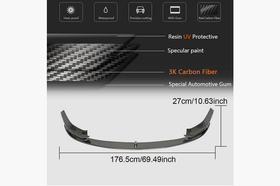 BMW 3 Serie F30/F31 2012–2019 Voorbumper lip FRP V15 (voor F80) Foto 5
