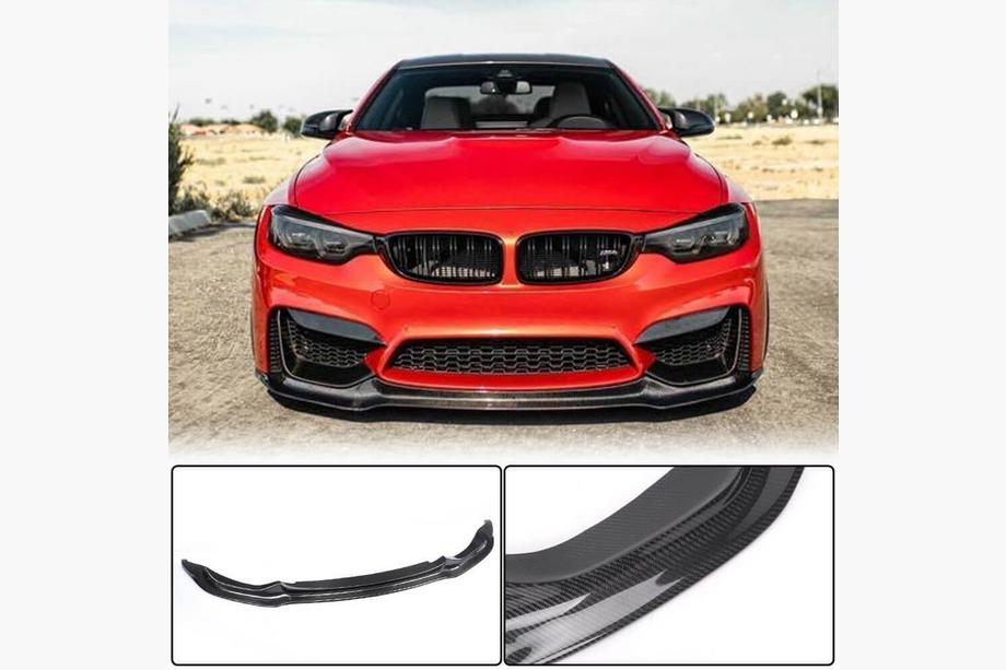 BMW 4 Serie F32/F33/F36 2012–2020 Frontbumper lipspoiler V14 (voor F82/F83, carbon) Foto 2
