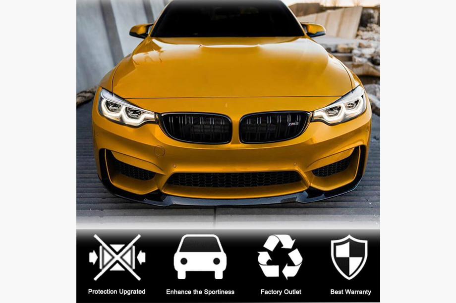 BMW 4 Serie F32/F33/F36 2012–2020 Frontbumper lipspoiler V14 (voor F82/F83, carbon) Foto 3