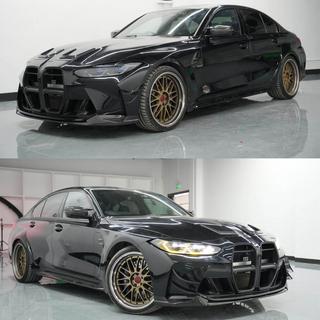 Front bumper lip Lip V1 (voor G80, carbon) BMW 3 Serie G20/G21 2018– foto 2