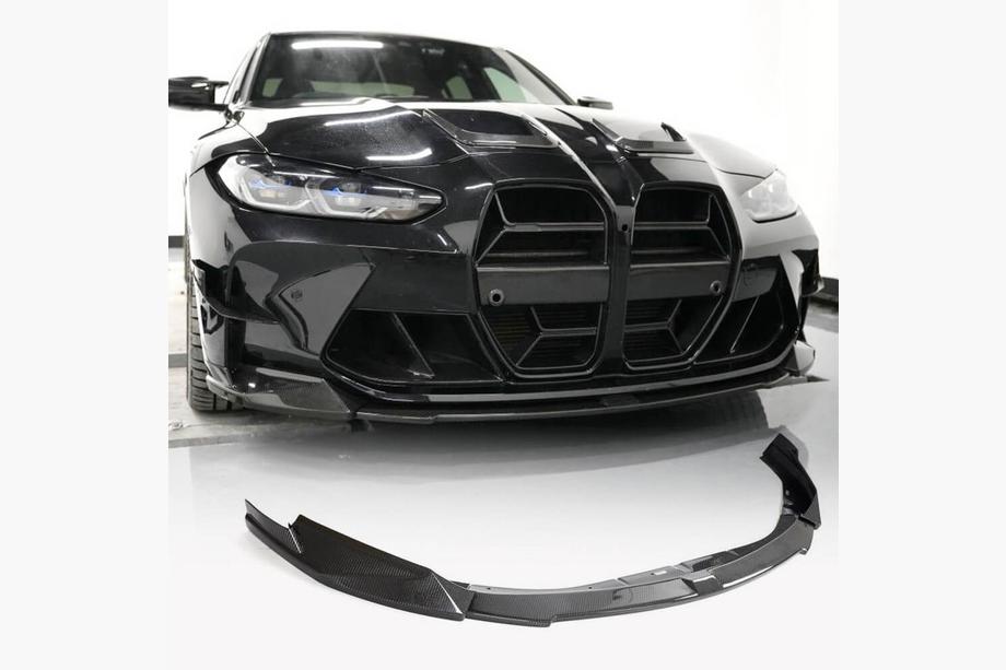 BMW 3 Serie G20/G21 2018– Front bumper lip Lip V1 (voor G80, carbon) Image