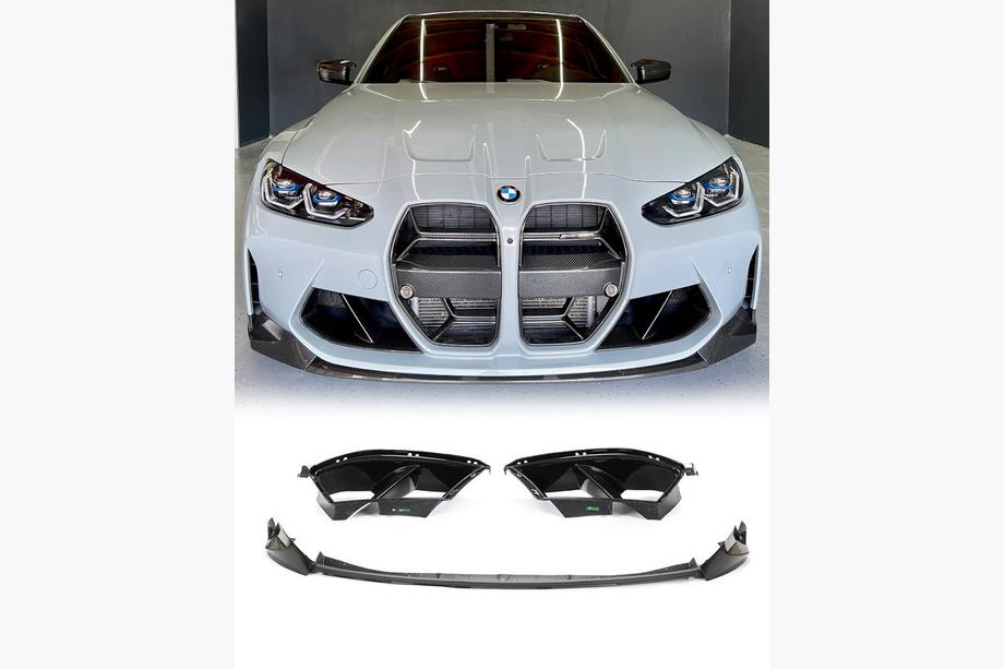 BMW 4-serie G22/23/26 2020– Frontlip Lip V4 (voor G82/G83, carbon) Image