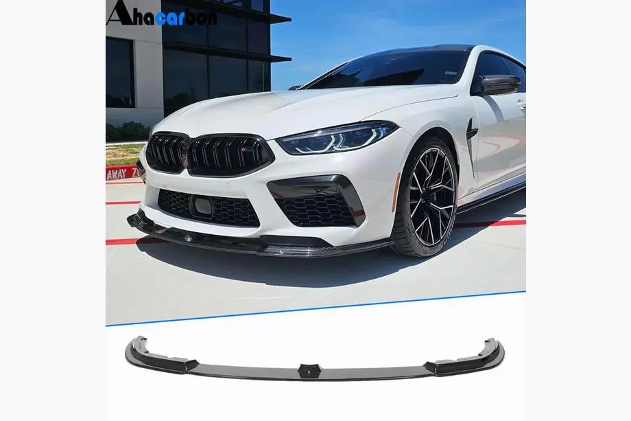 BMW 8-serie G14/G15/G16 2018– Front bumper lip spoiler (voor F91/F92/F93 M8, carbon) Image