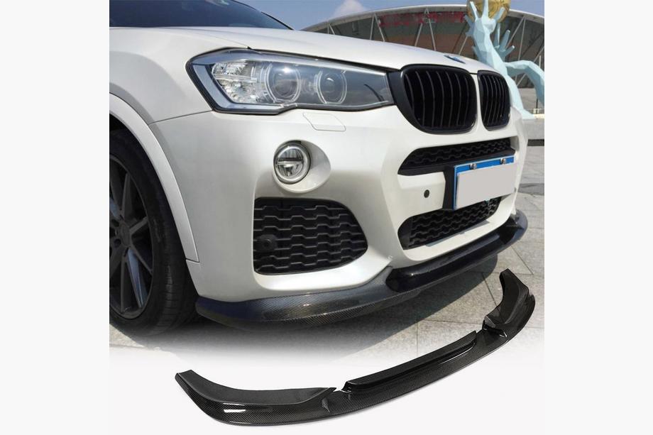 BMW X3 F25 2011–2018 Frontbumper lip (voor M-Sport 2014-2018, carbon) Foto 1