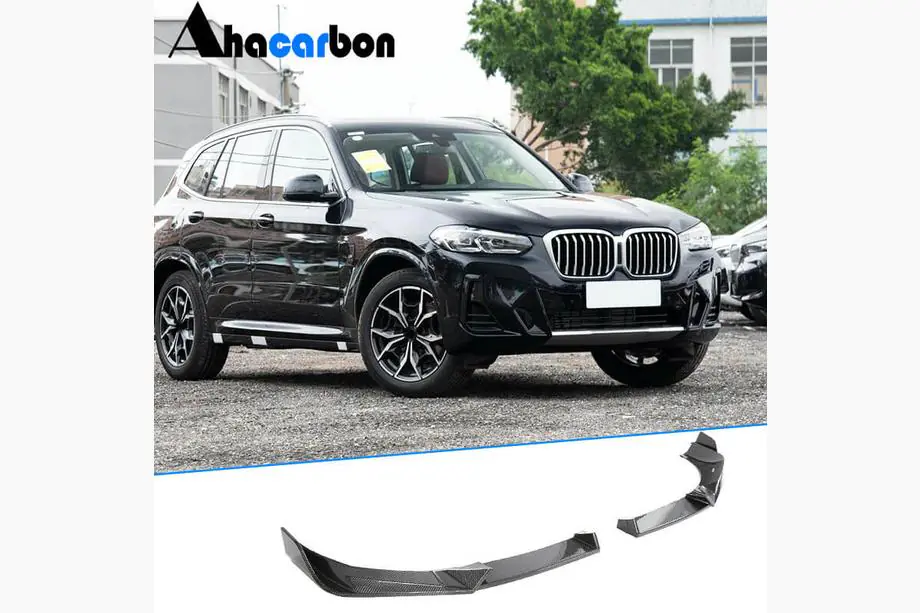 BMW X3 G01 2018– Frontbumper lip (voor M-Sport 2022-2024, carbon) Image