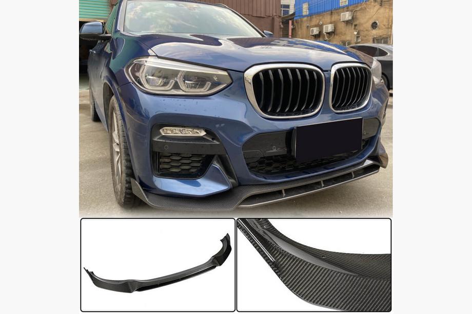 BMW X3 G01 2018– Voorbumper frontlip (voor originele M-Sport 2018-2021, carbon) Image