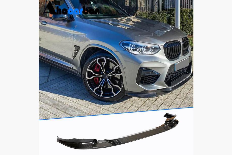 BMW X4 G02 2018– Front bumper lip Lip V2 (voor F98 2018-2021, carbon) Foto 1