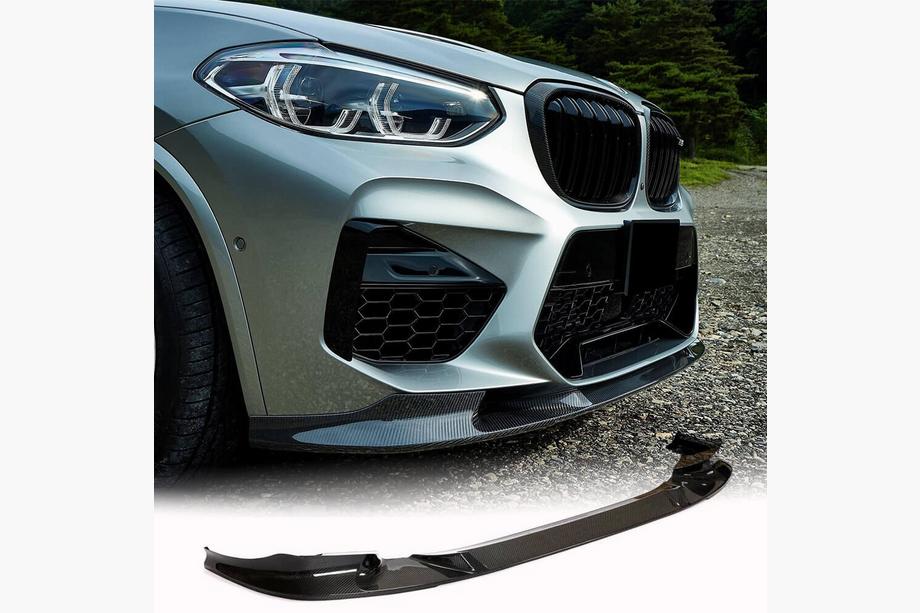 BMW X4 G02 2018– Front bumper lip Lip V2 (voor F98 2018-2021, carbon) Foto 2