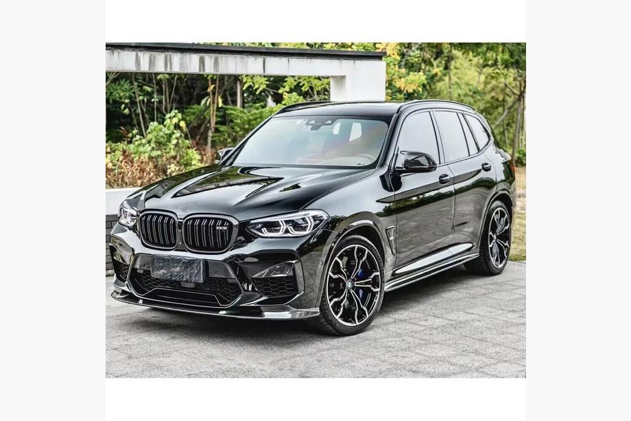 BMW X4 G02 2018– Front bumper lip Lip V2 (voor F98 2018-2021, carbon) Foto 5