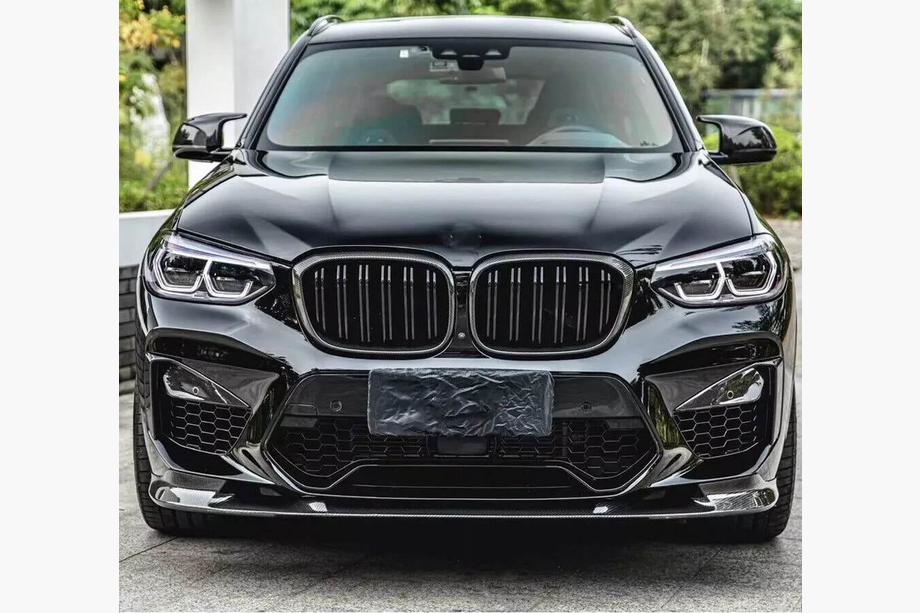 BMW X4 G02 2018– Front bumper lip Lip V2 (voor F98 2018-2021, carbon) Foto 7