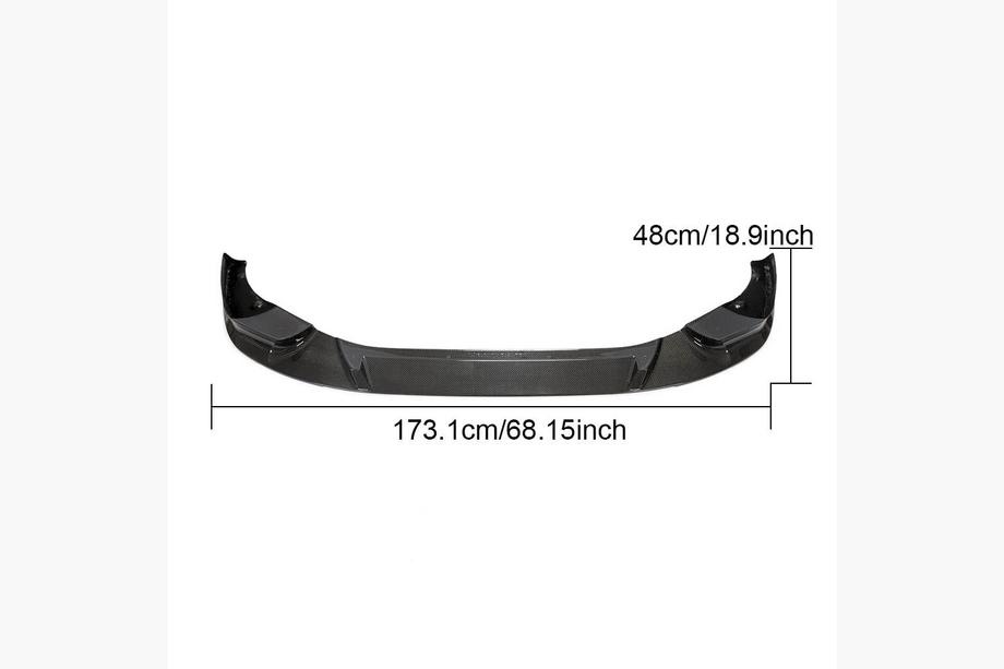 BMW X4 G02 2018– Front bumper lip Lip V2 (voor F98 2018-2021, carbon) Foto 11