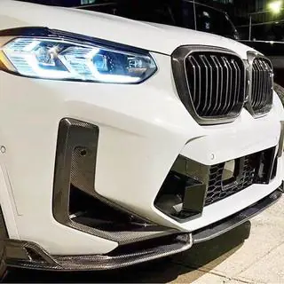 Front bumper lip spoiler (voor F98 2022-2025, carbon) foto 1